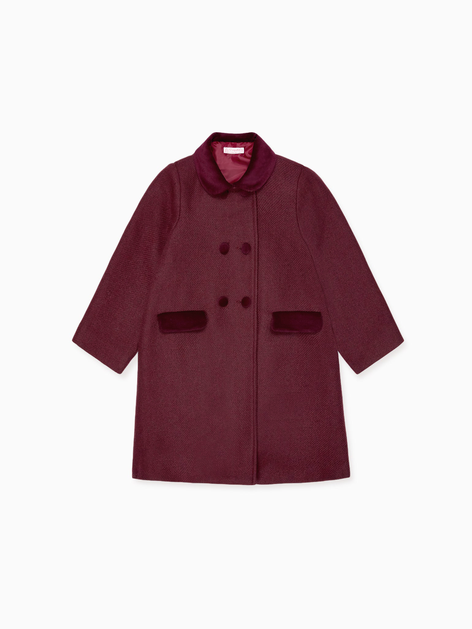 Burgundy coat girls deals