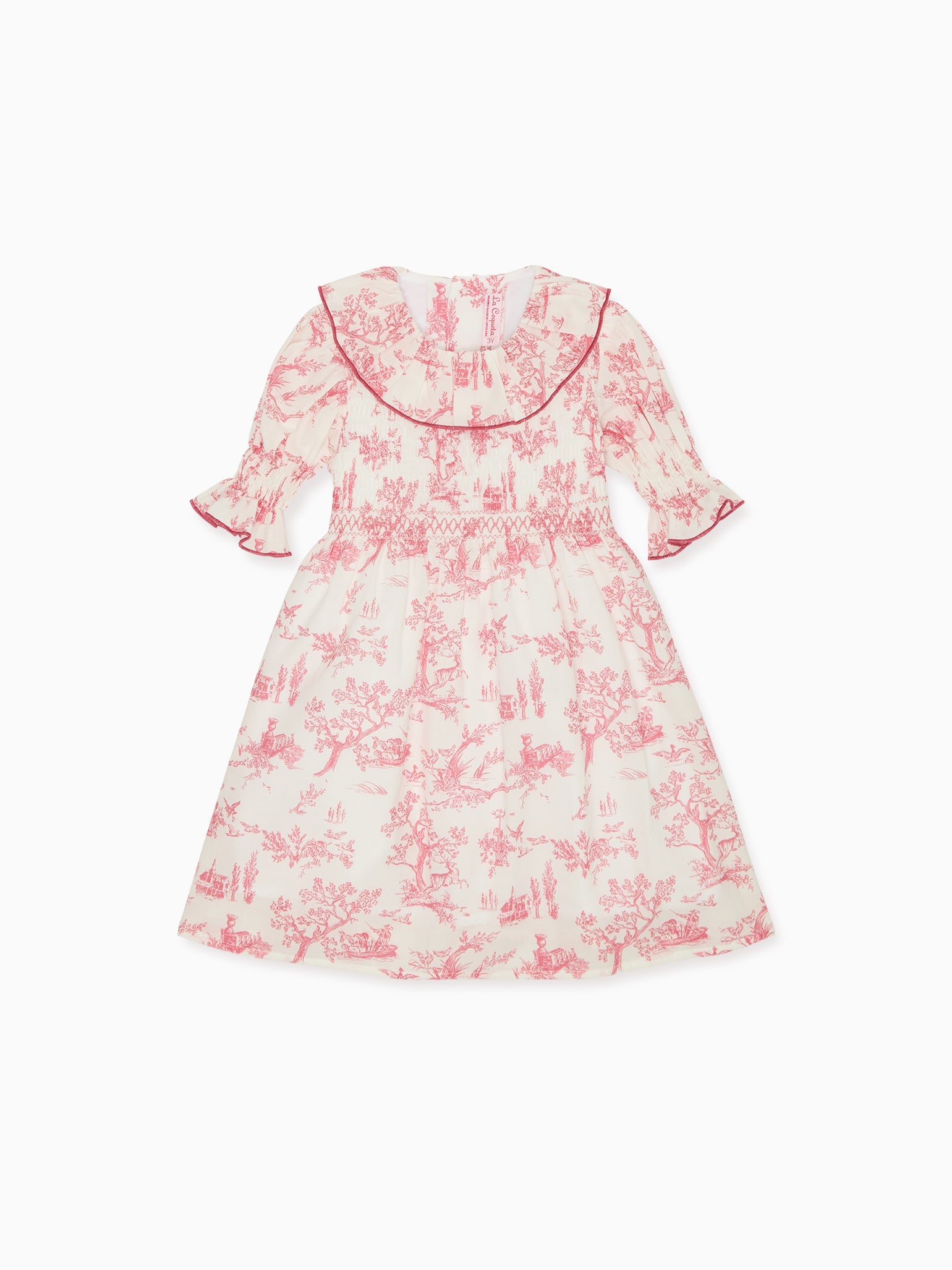 Shania Smocked Dress in Pink Shadow Floral