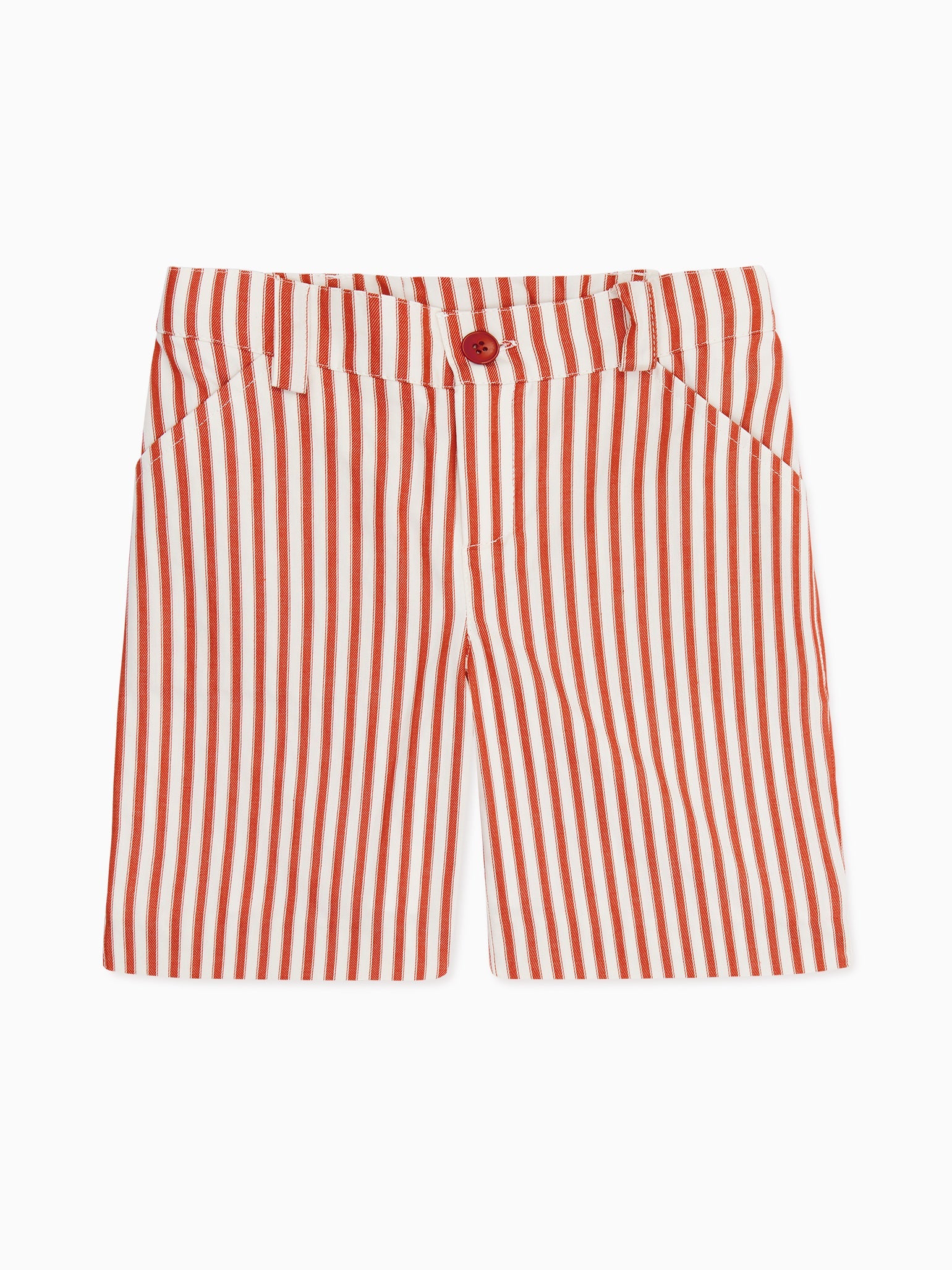 red shorts with white stripe