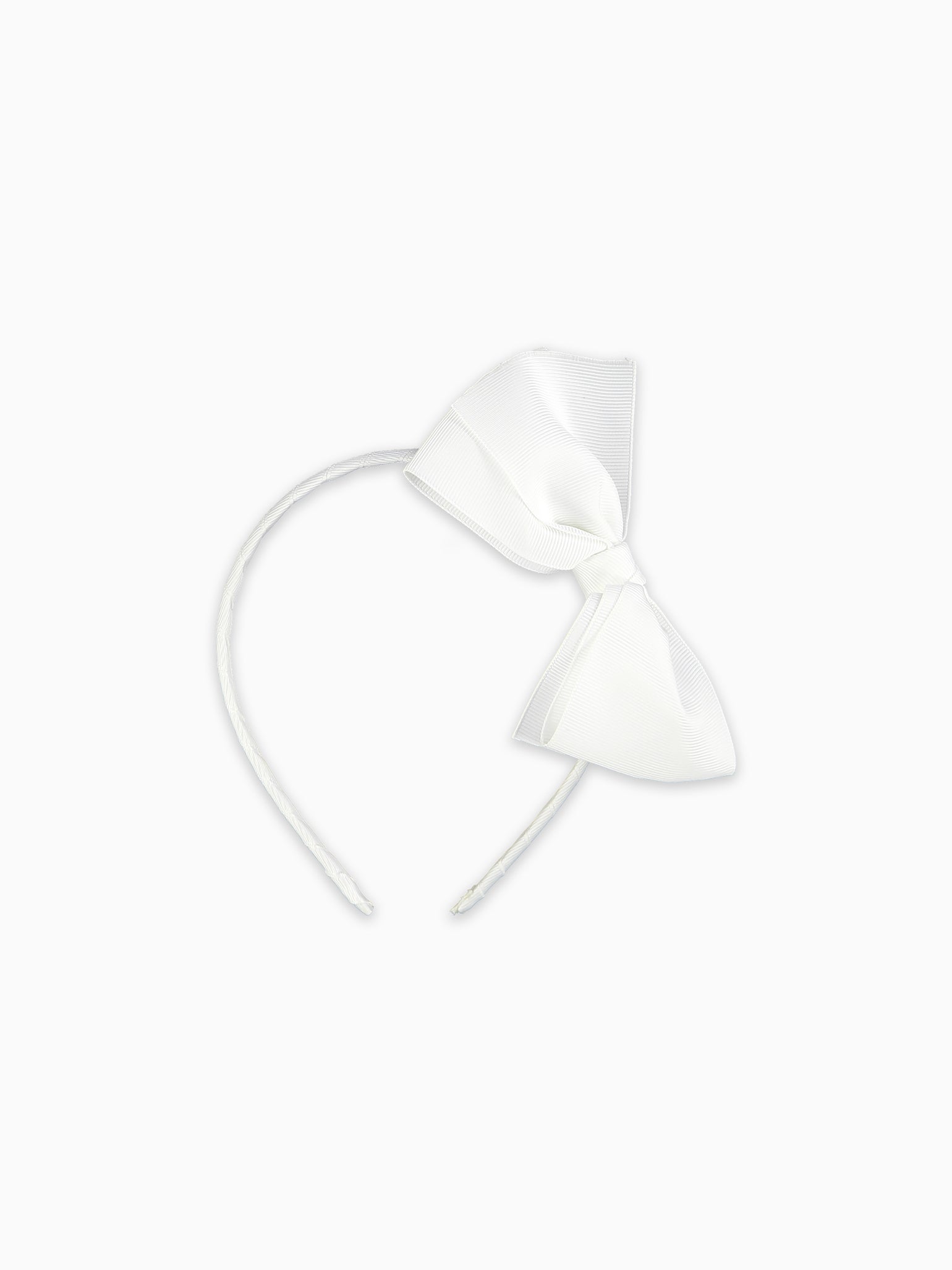 Big white sale bow headband