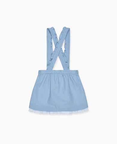 Light Blue Agata Girl Pinafore Skirt