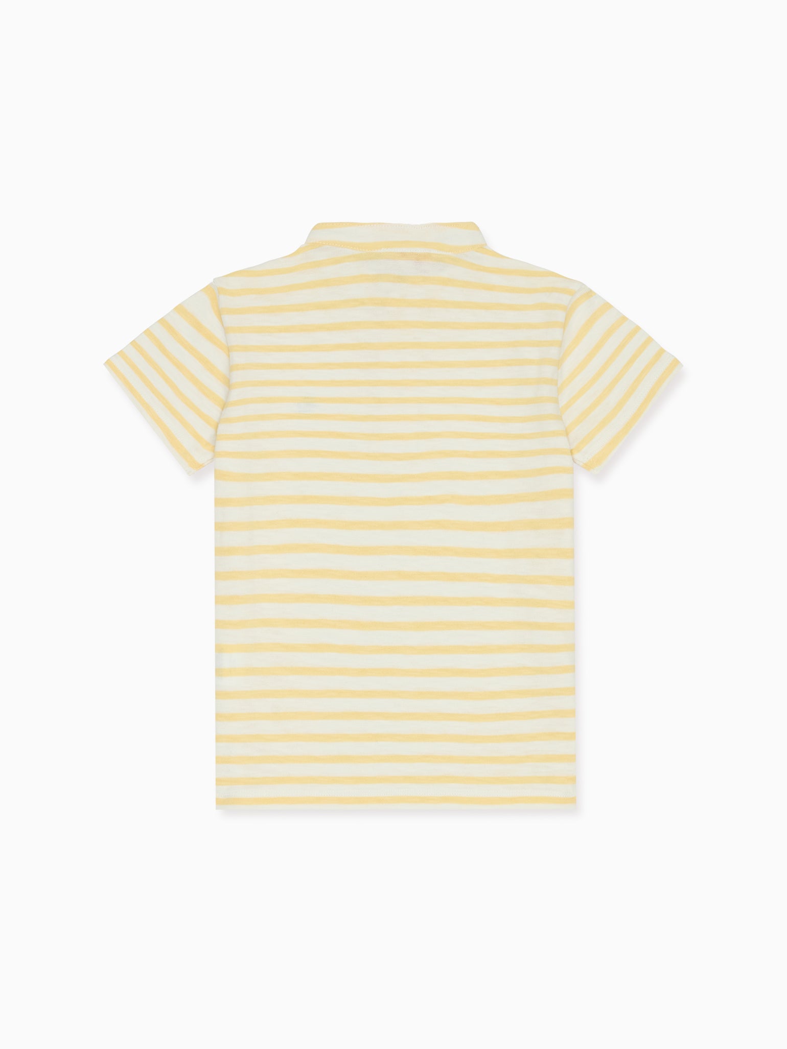 Mustard Stripe Alcon Boy Polo Shirt