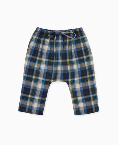 Blue Check Alex Baby Trousers