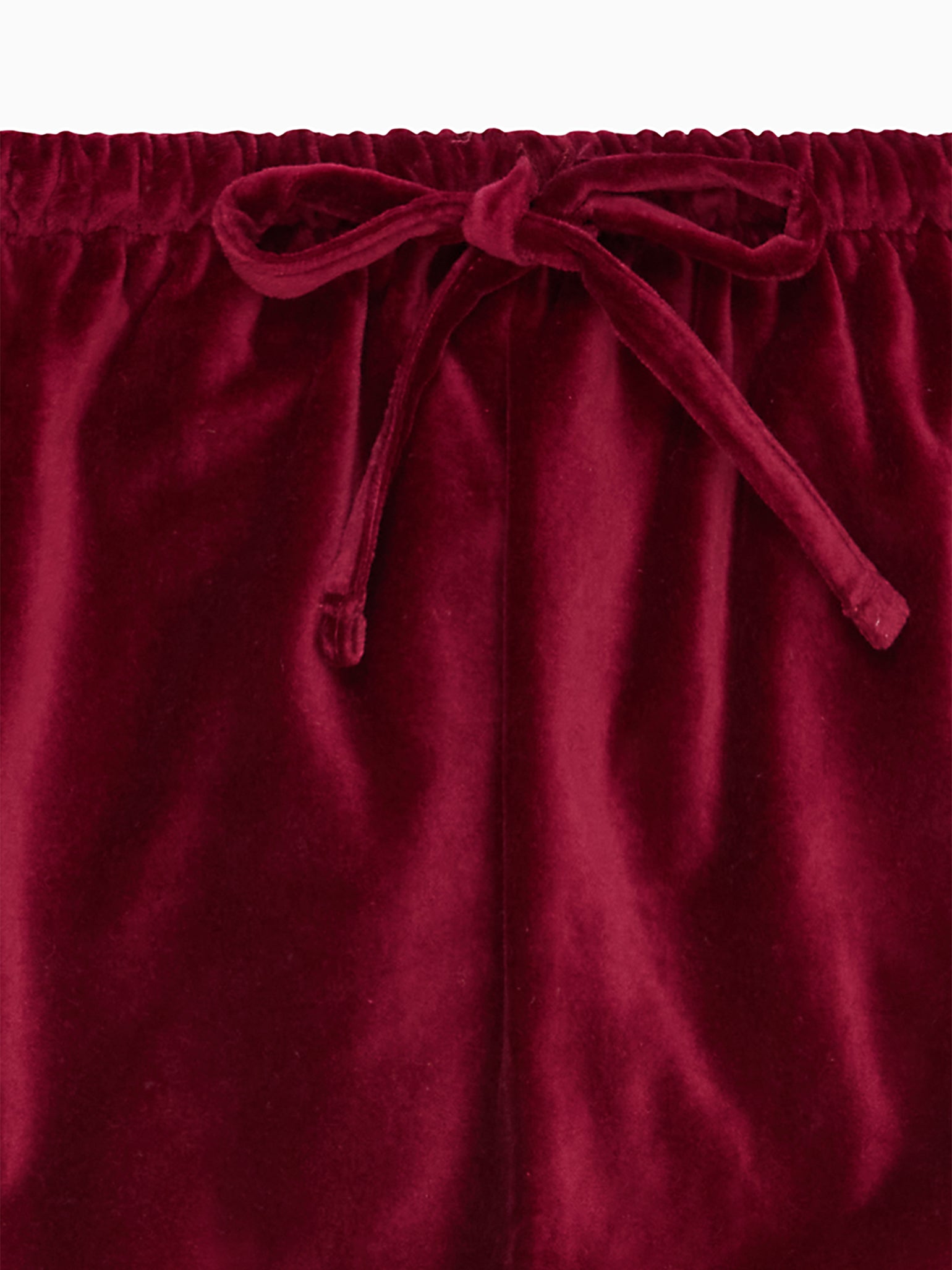 Burgundy Alex Velvet Baby Trousers