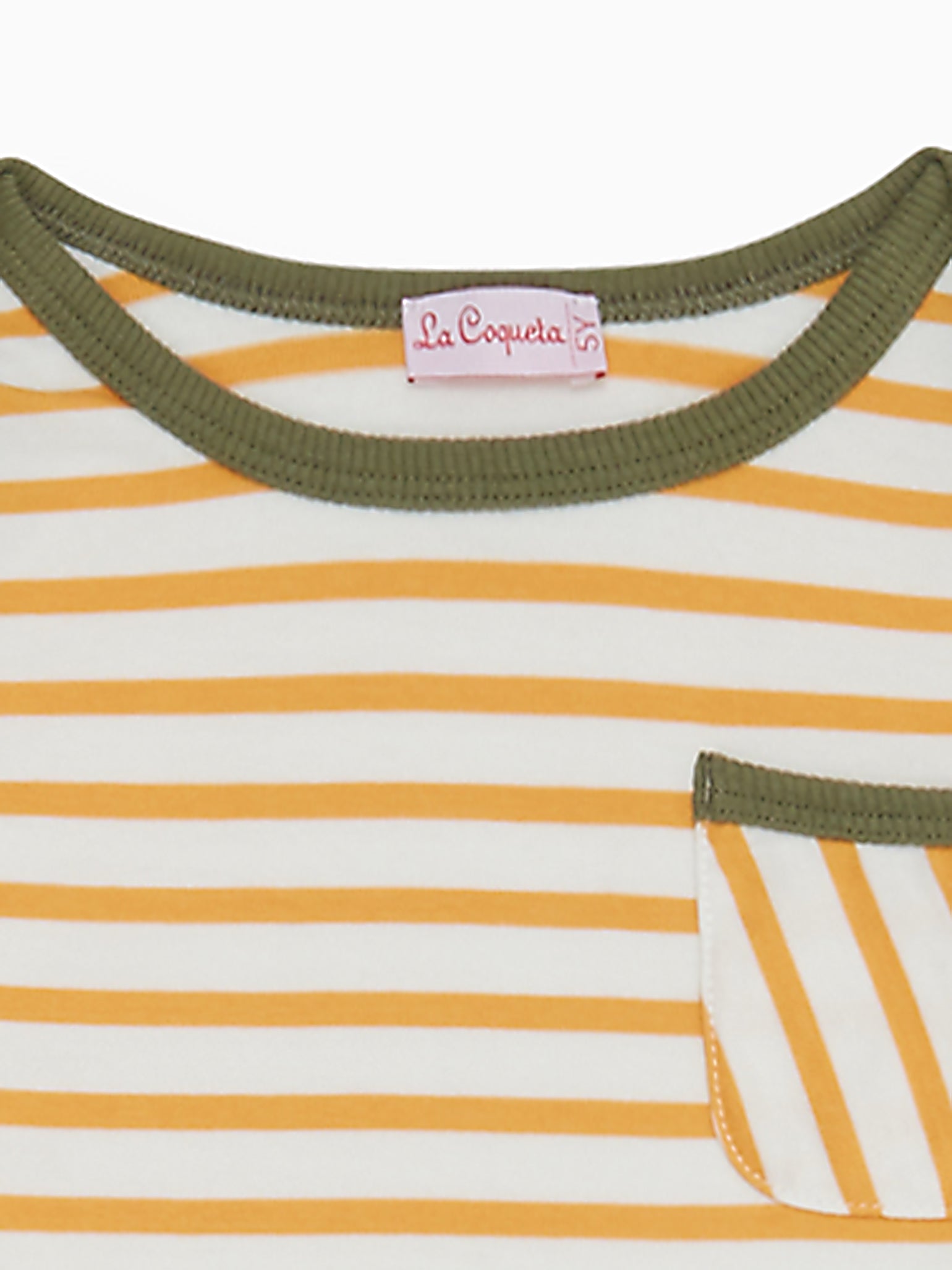 Mustard Stripe Amor Kids Pyjamas