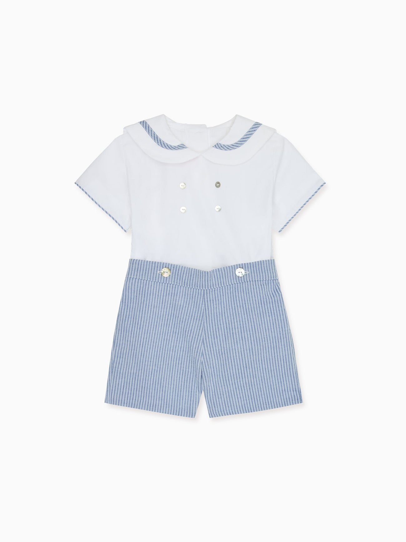 Dark Blue Stripe Antonio Baby Boy Set