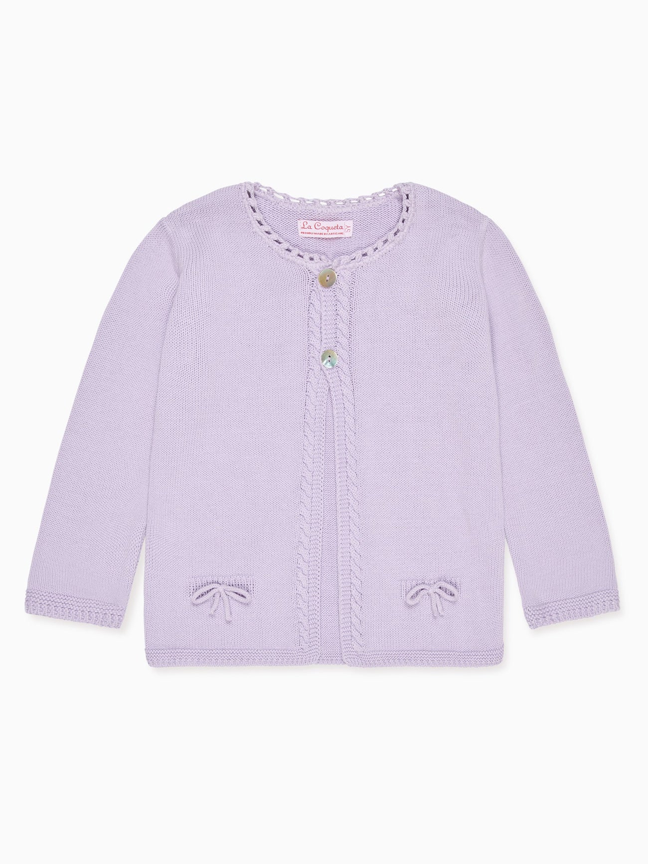 Lilac Arcona Cotton Girl Cardigan