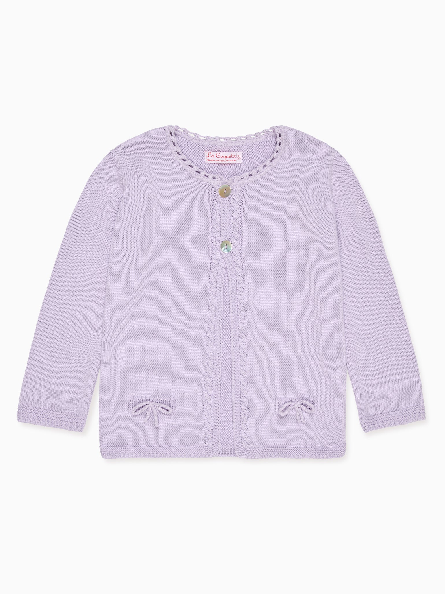 Lilac Arcona Cotton Girl Cardigan