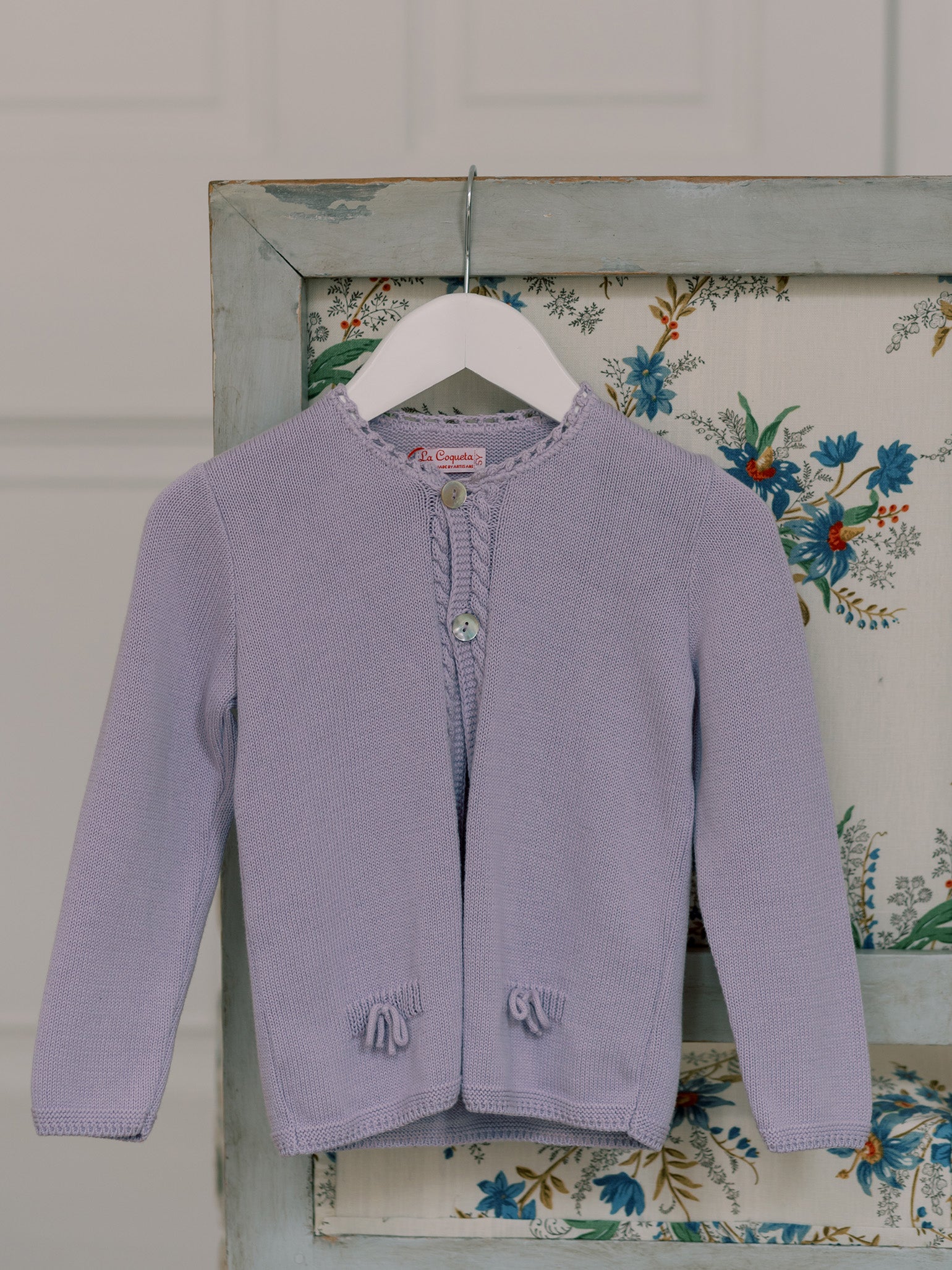 Lilac Arcona Cotton Girl Cardigan