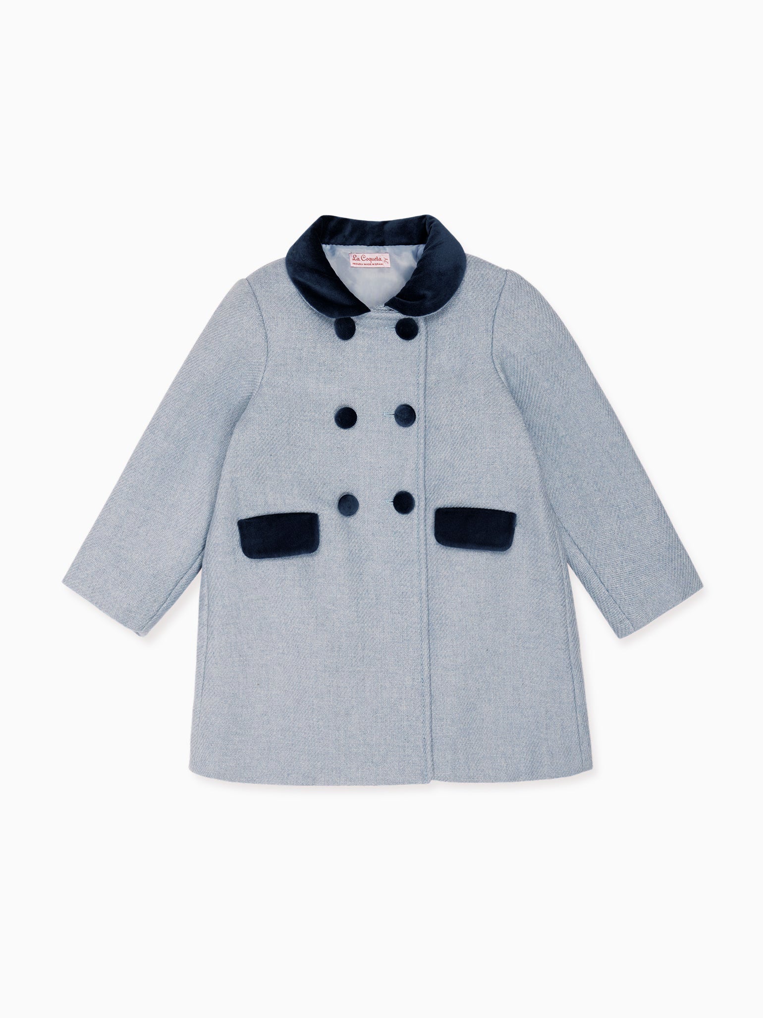 Dusty Blue Arrieta Girl Coat