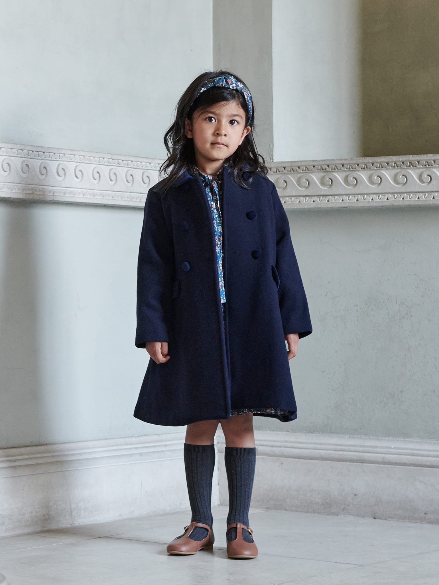 Coat on sale girl wool