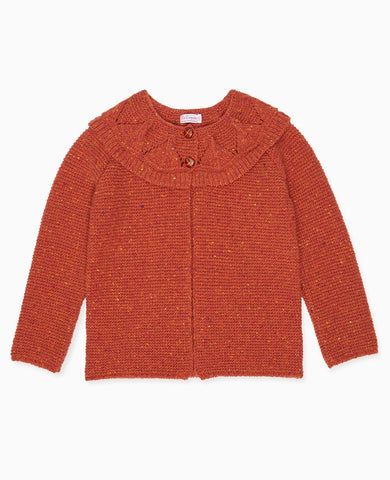 Terracotta Baena Merino Girl Cardigan