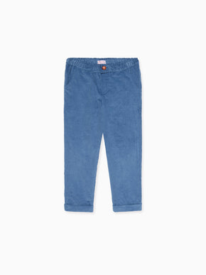 Dusty Blue Benito Boy Trousers