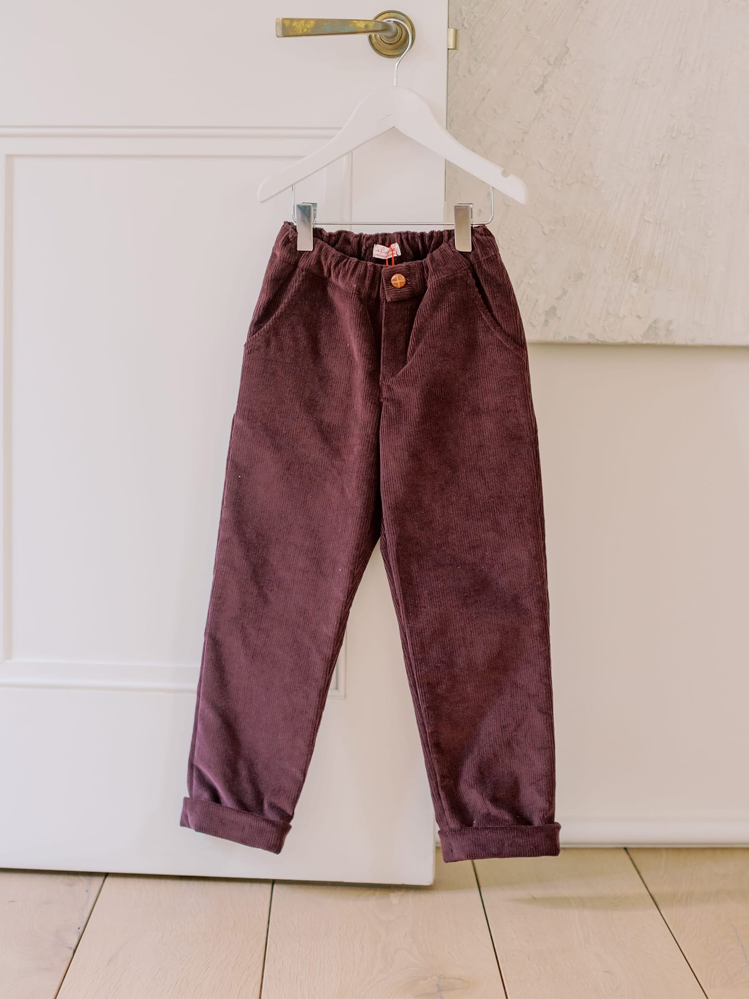 Burgundy Benito Boy Trousers