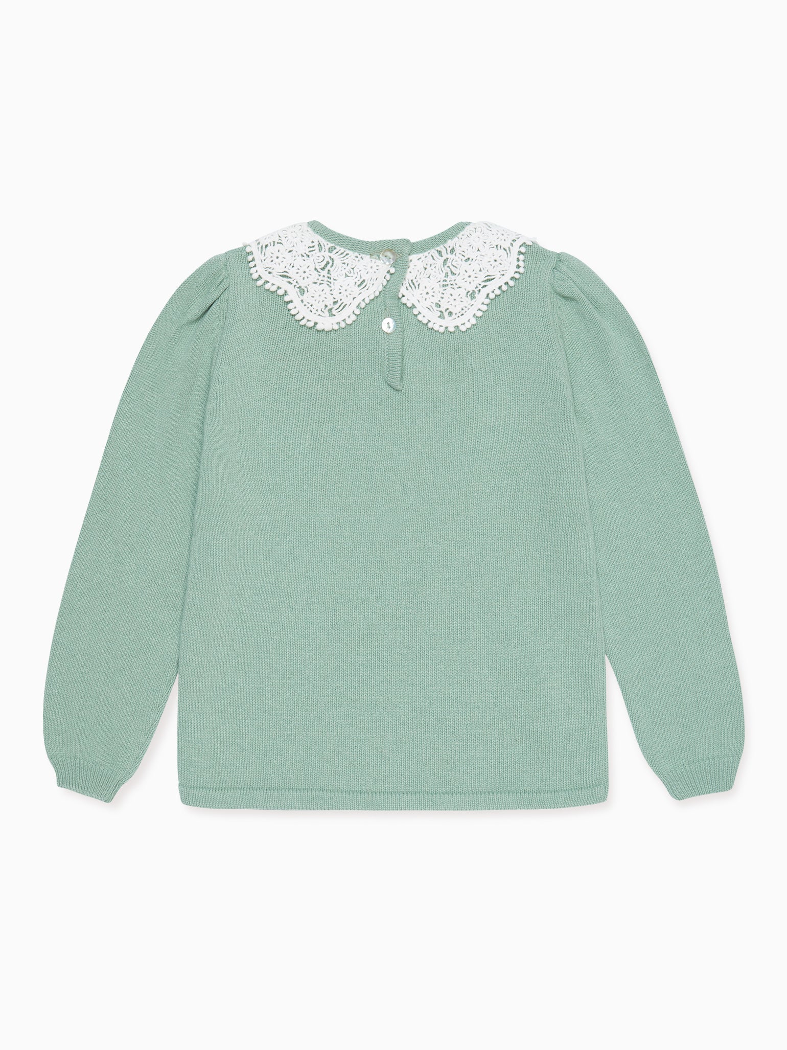 Sage Green Blanca Merino Girl Jumper