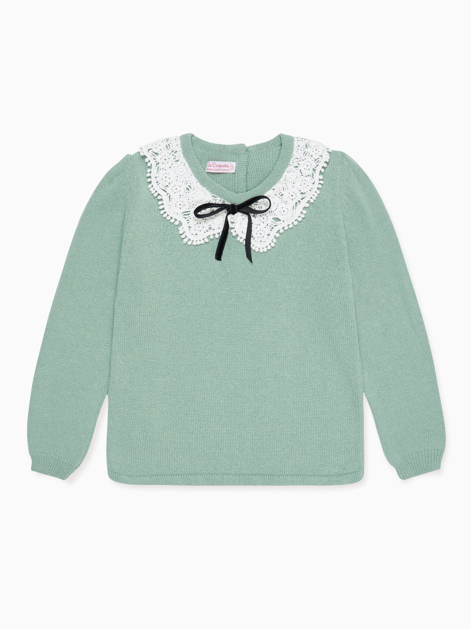 Sage Green Blanca Merino Girl Jumper