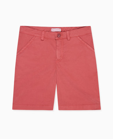 Red Bocusi Boy Chino Shorts