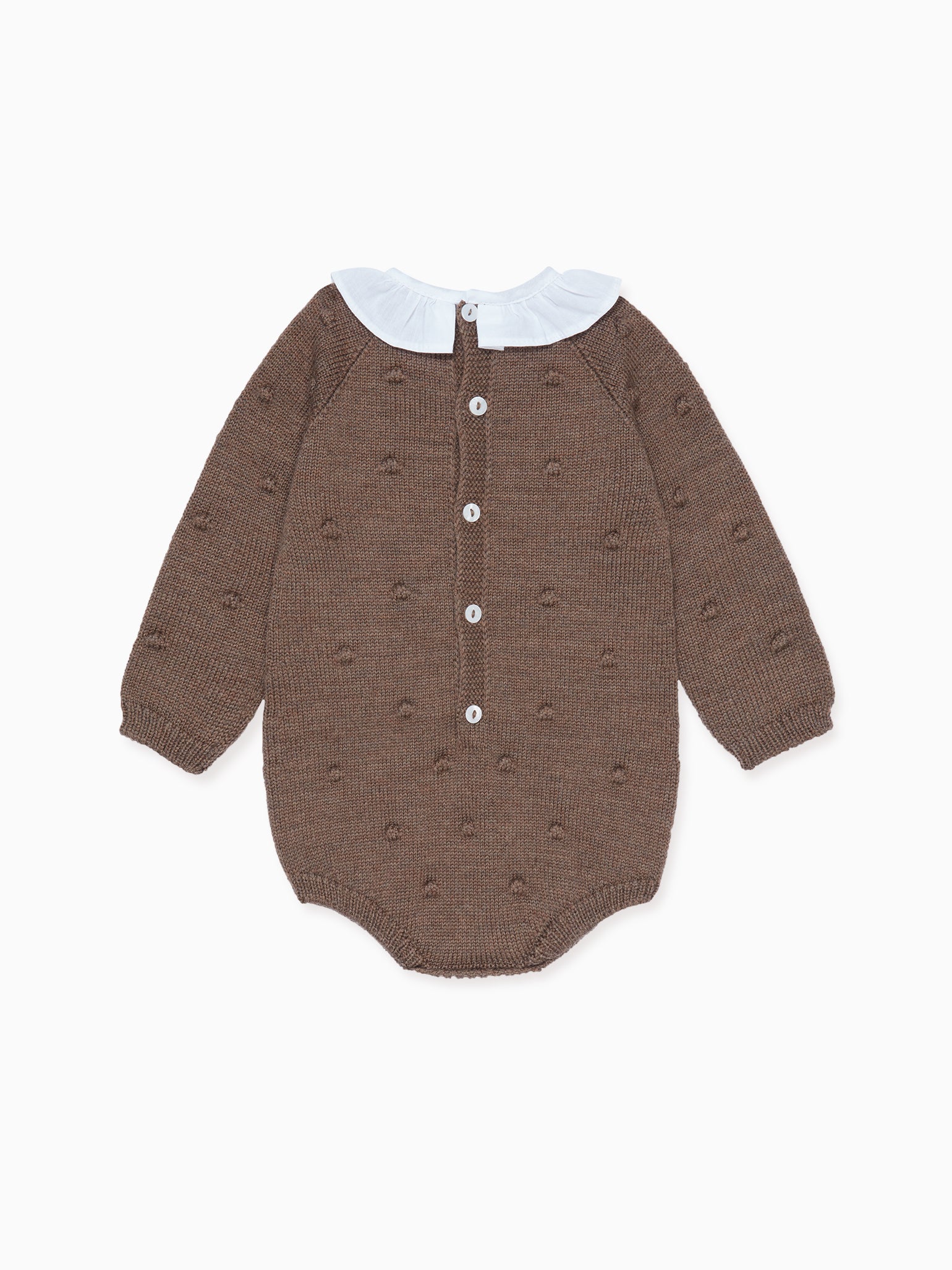 Brown Bolivia Merino Baby Romper