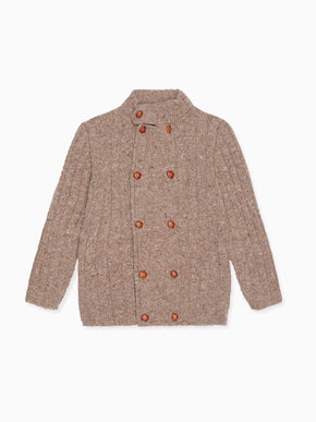 Brown Bolo Merino Boy Cardigan