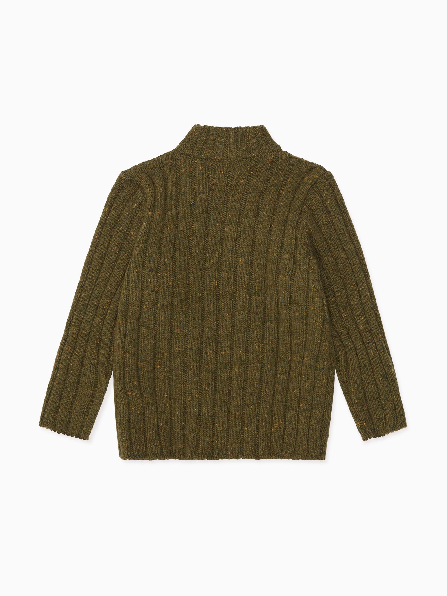 Olive Bolo Merino Boy Cardigan