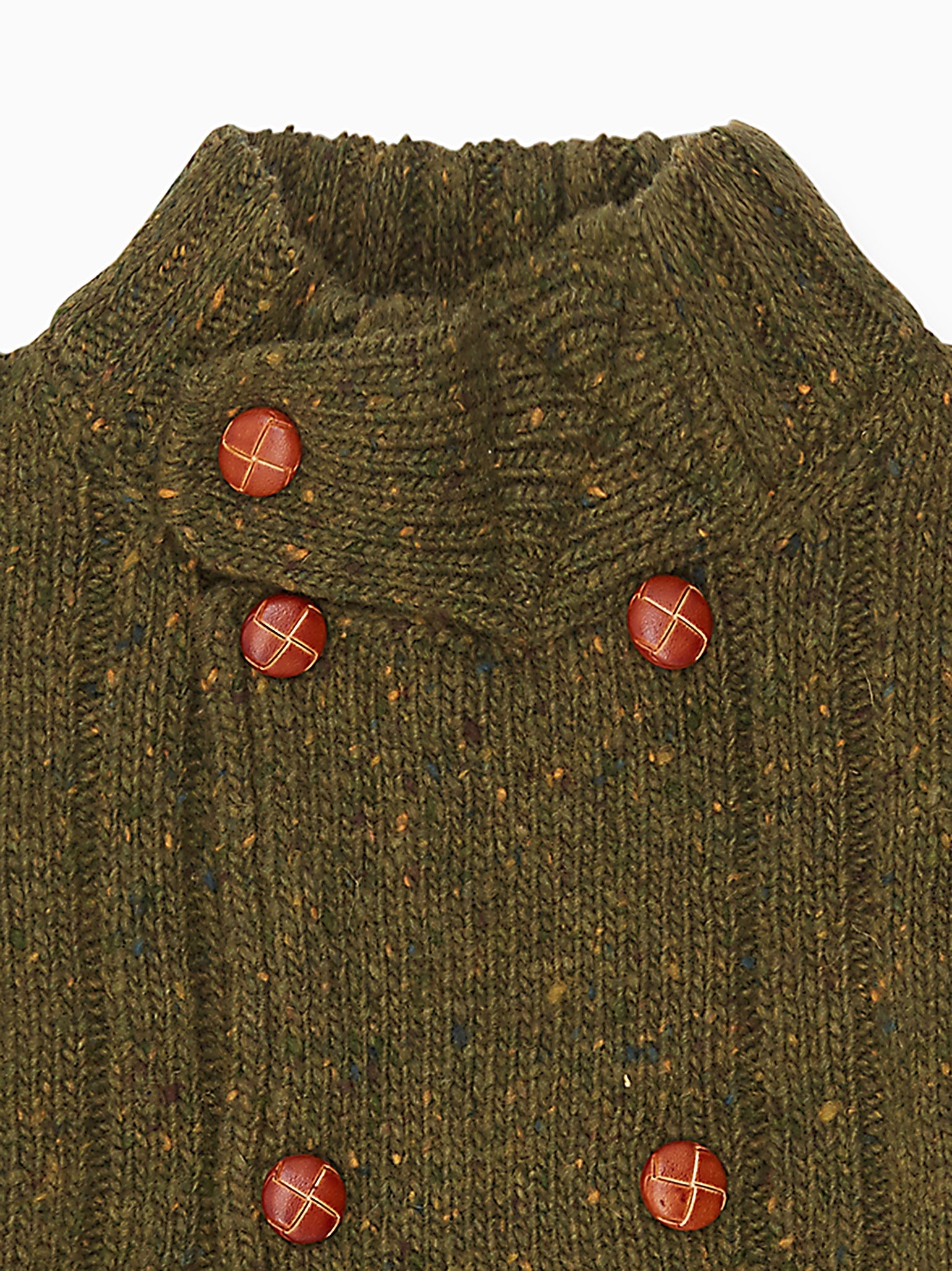 Olive Bolo Merino Boy Cardigan