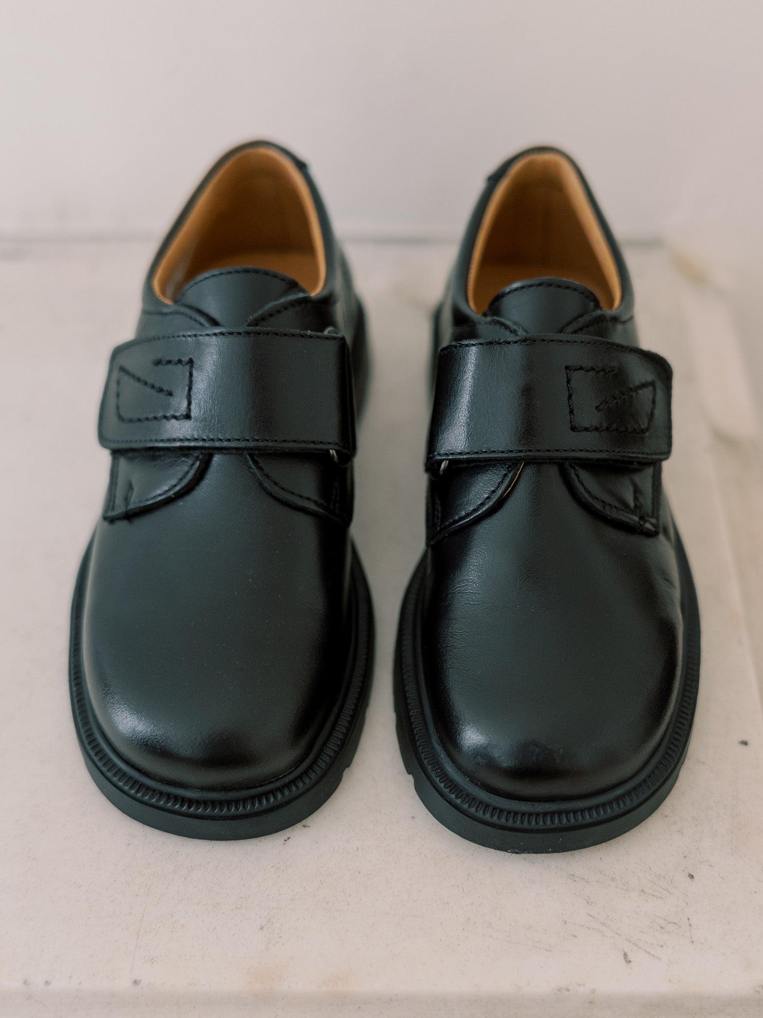 Black Leather Boy Classic School Shoes