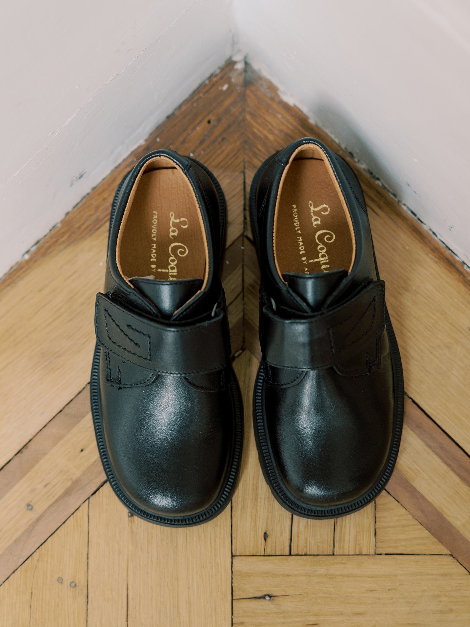 Black Leather Boy Classic School Shoes