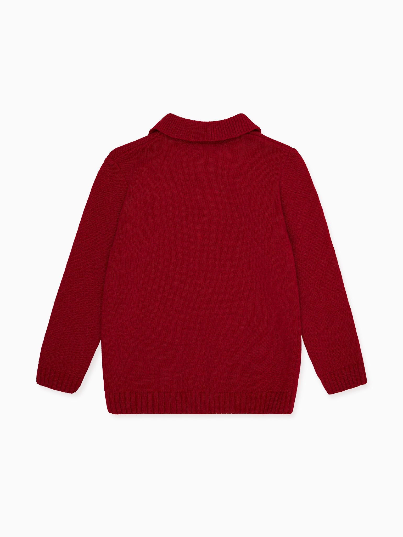 Burgundy Brio Merino Boy Jumper