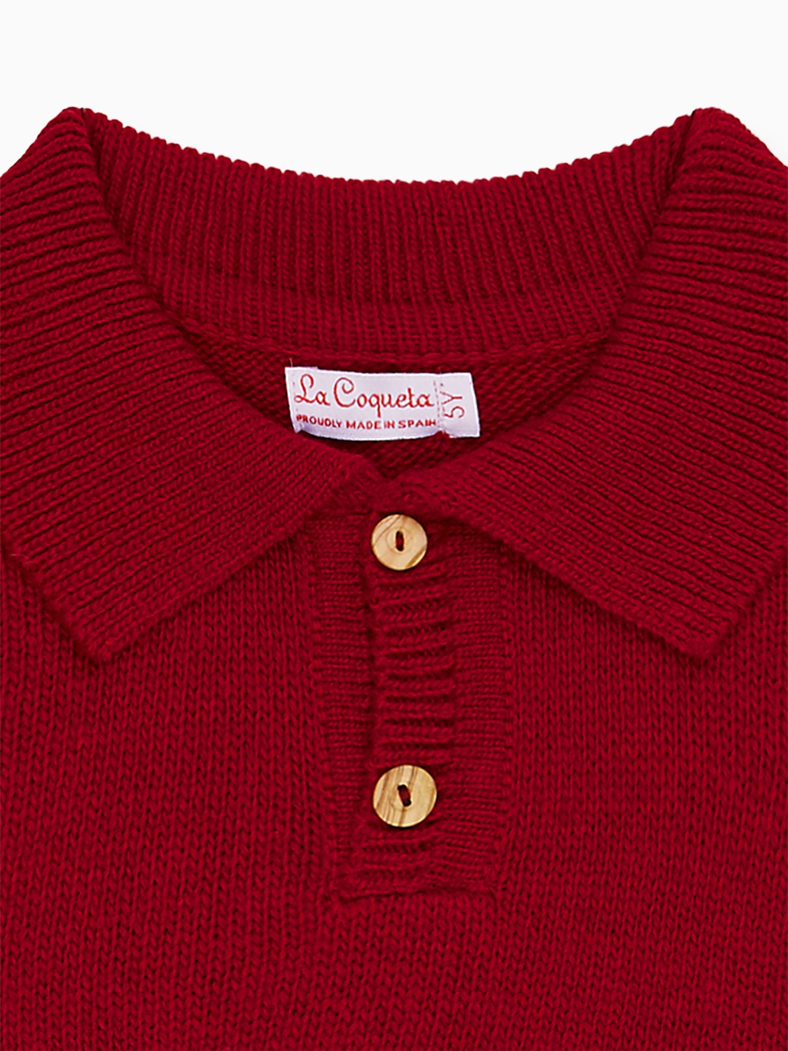 Burgundy Brio Merino Boy Jumper