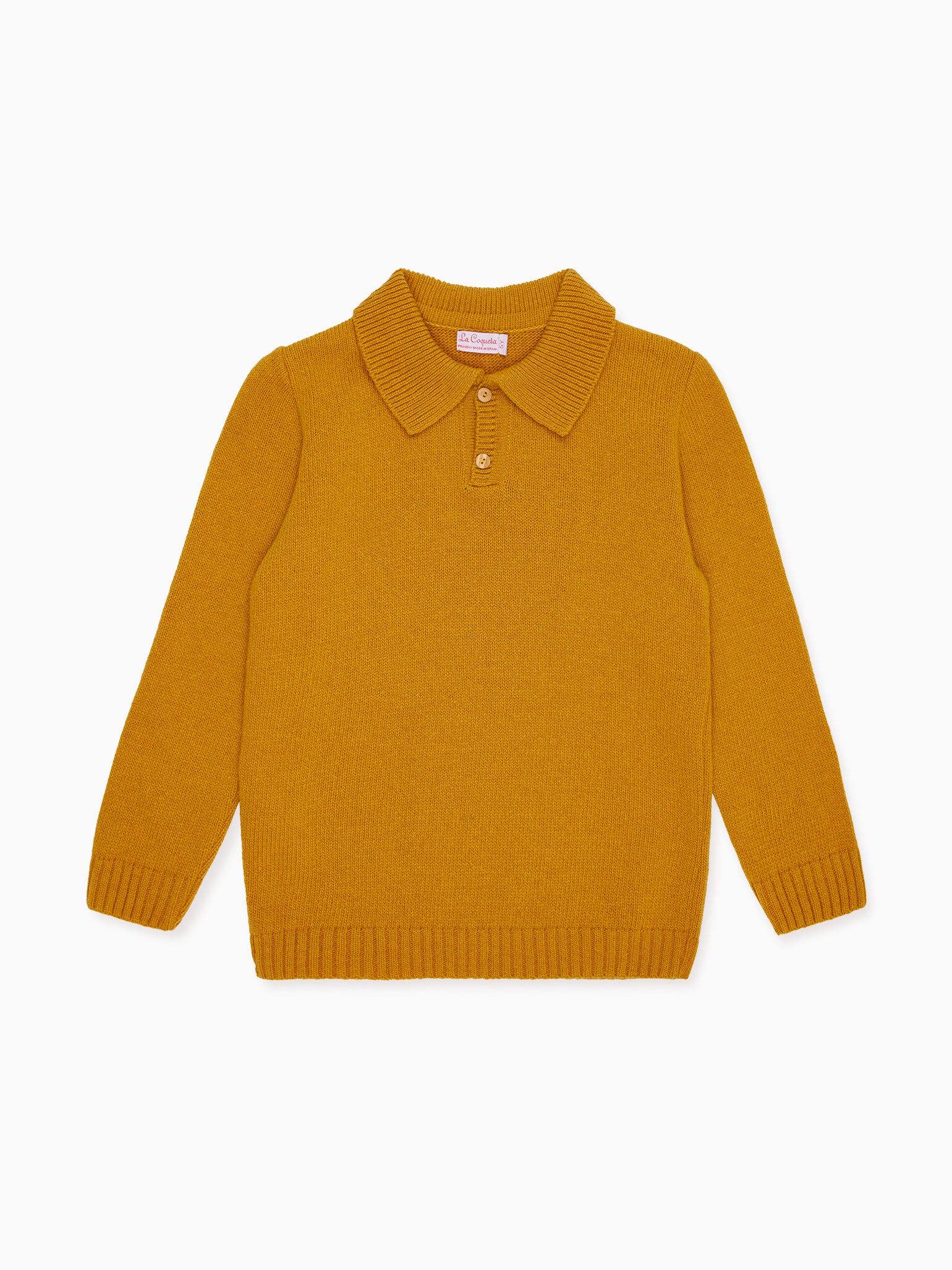 Mustard Brio Merino Boy Jumper