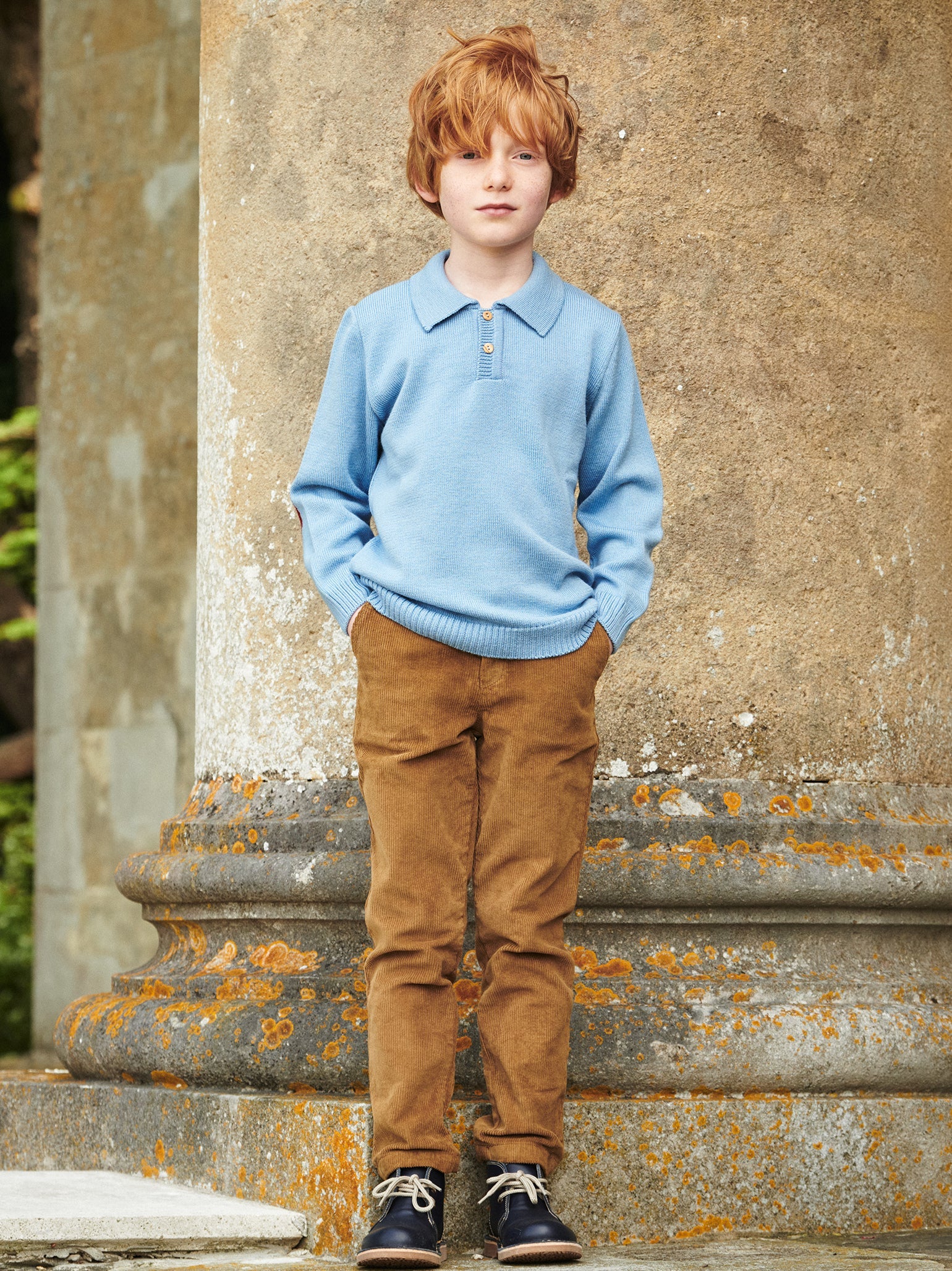 Light Blue Brio Merino Boy Jumper