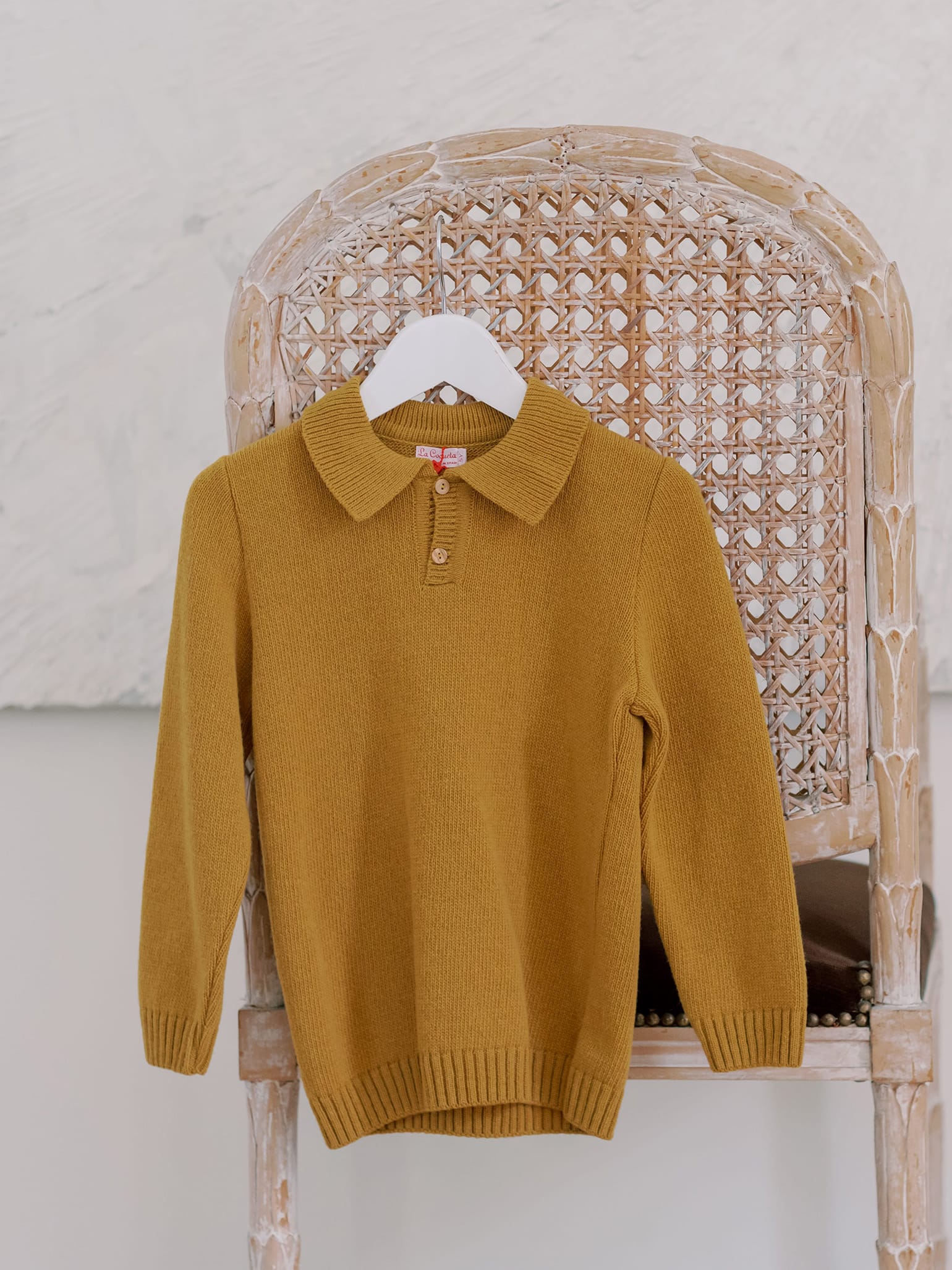 Mustard Brio Merino Boy Jumper