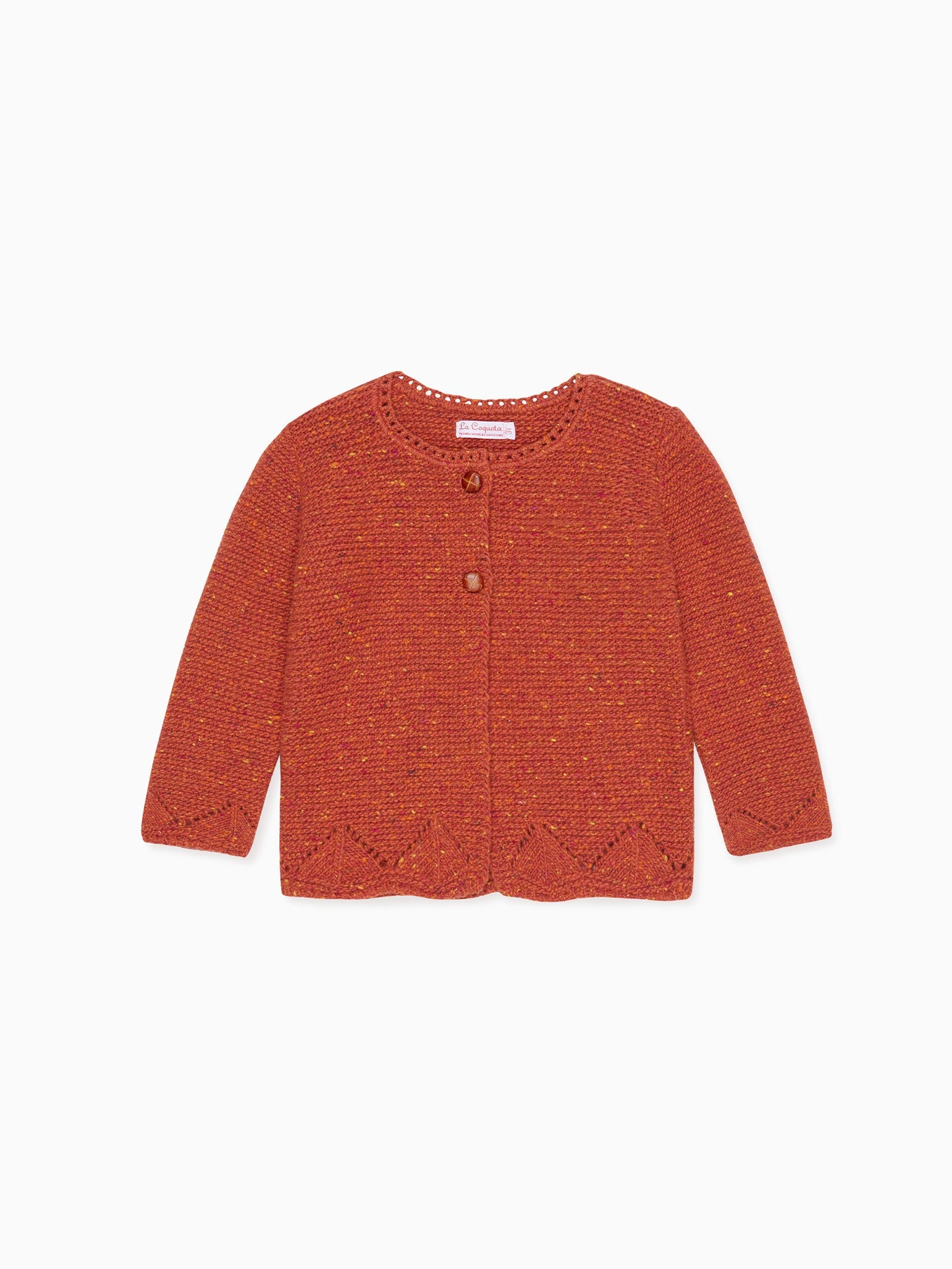 Terracotta Brisa Merino Baby Cardigan