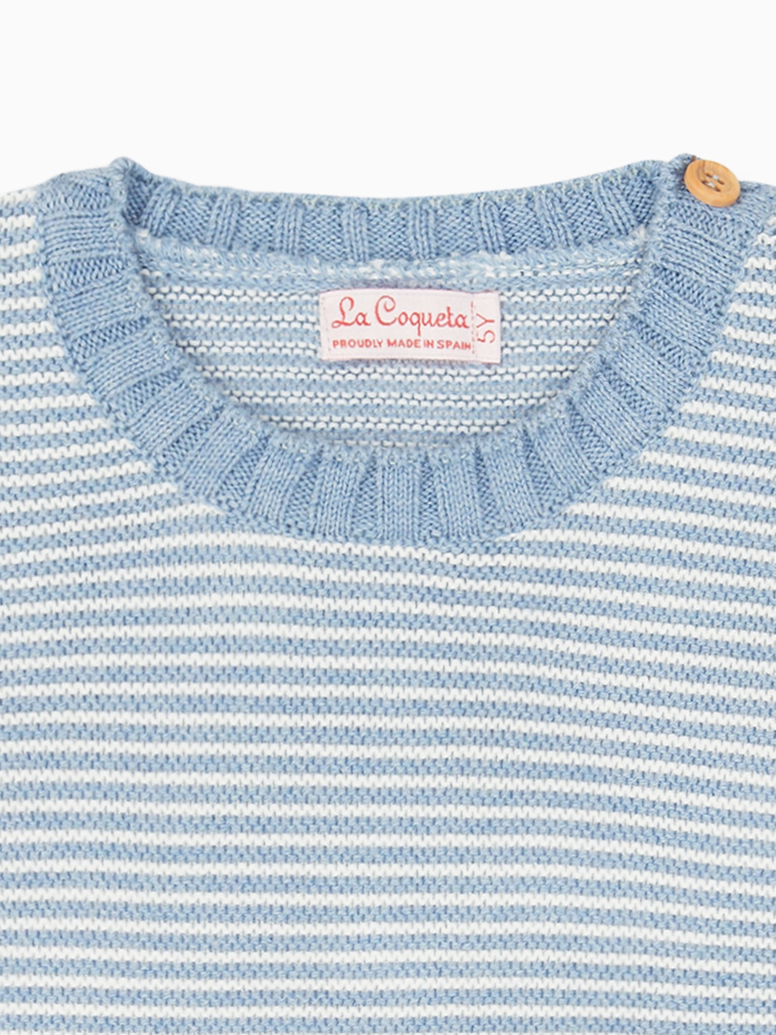 Dusty Blue Stripe Bromo Cotton Boy Jumper