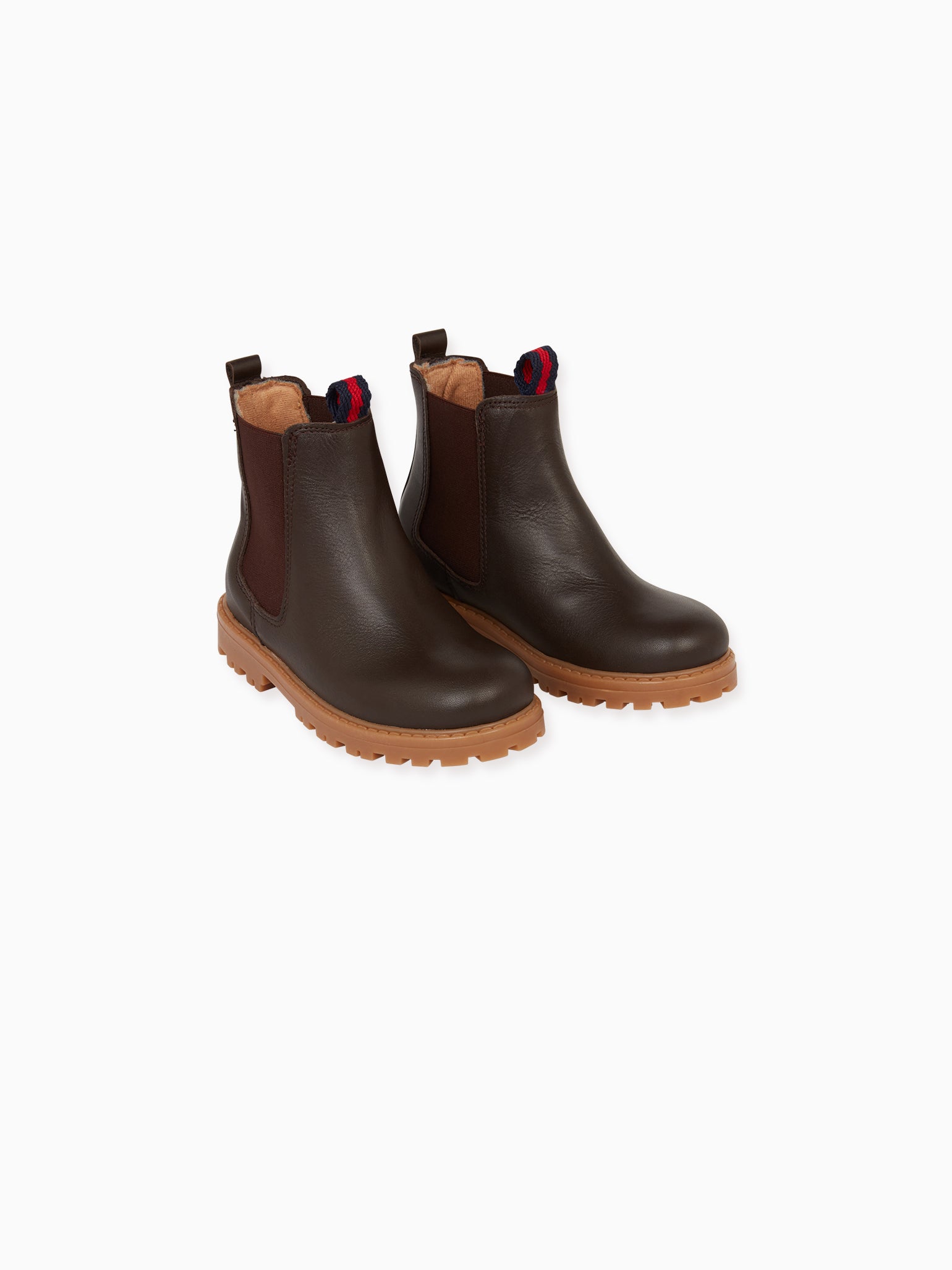 Chocolate Brown Chelsea Boot La Coqueta Kids