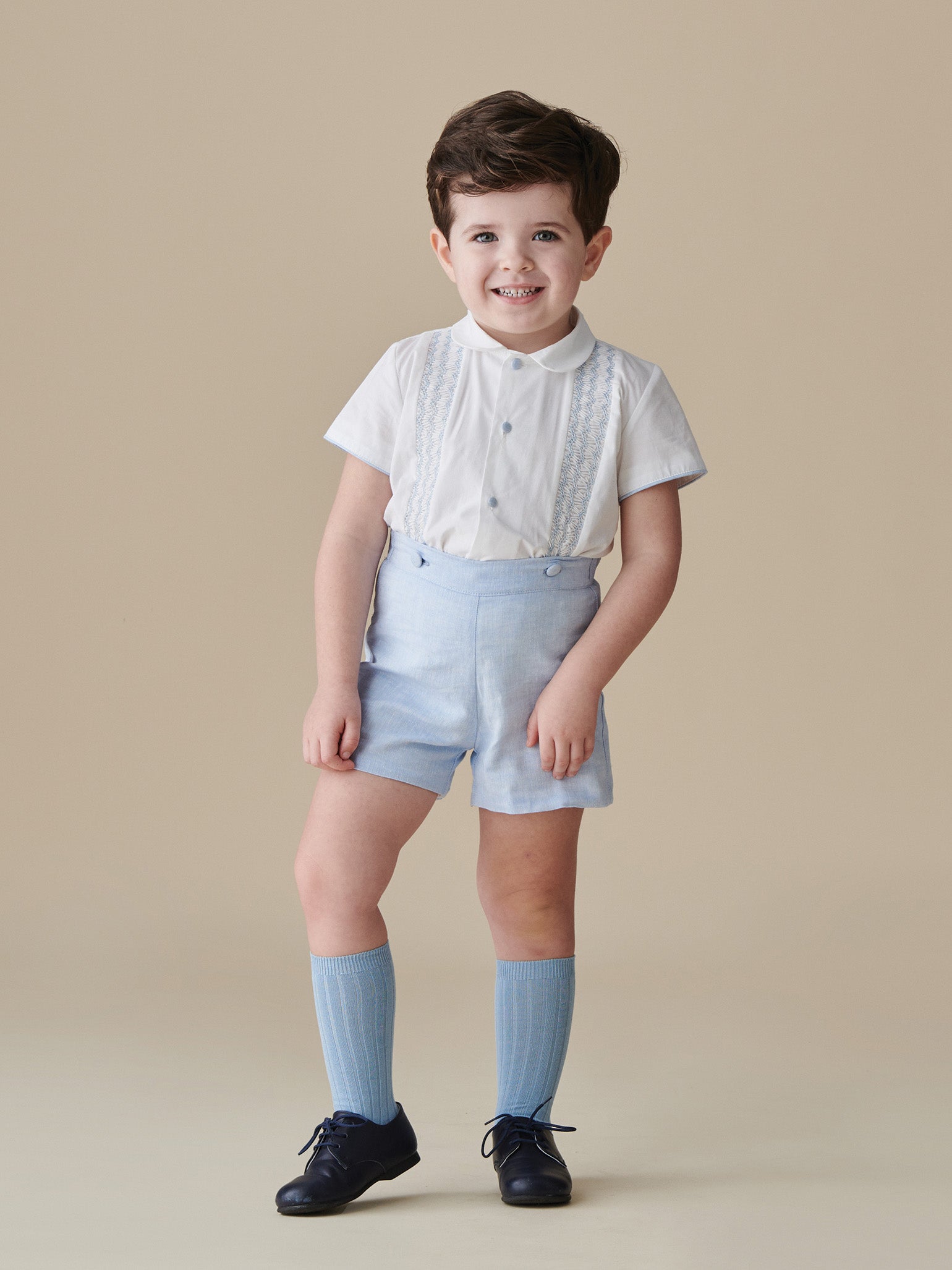 Carlina Baby Boy Set, Knee High Socks & Inglesito Shoes Outfit Bundle