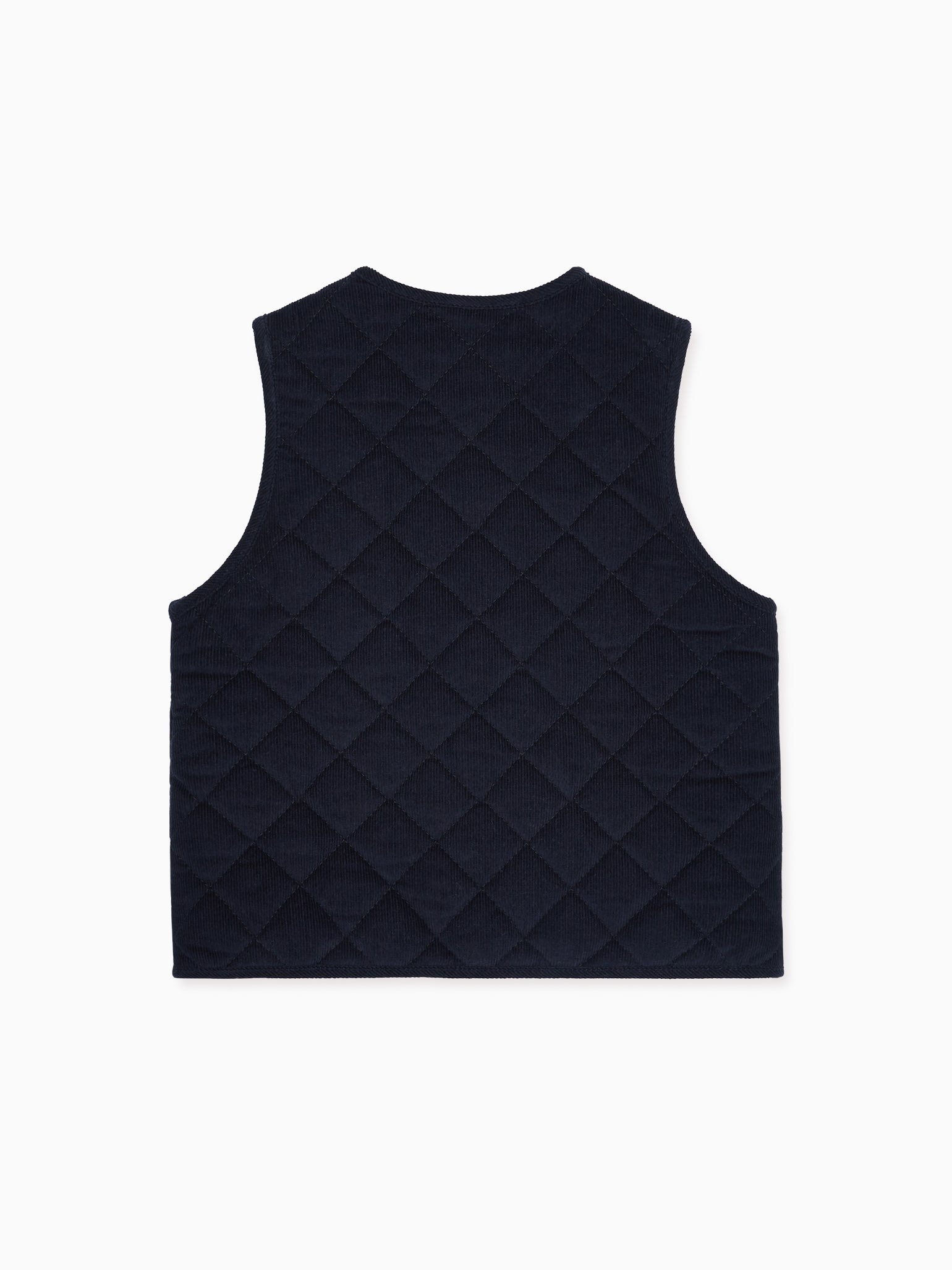 Navy Caza Kids Sleeveless Jacket