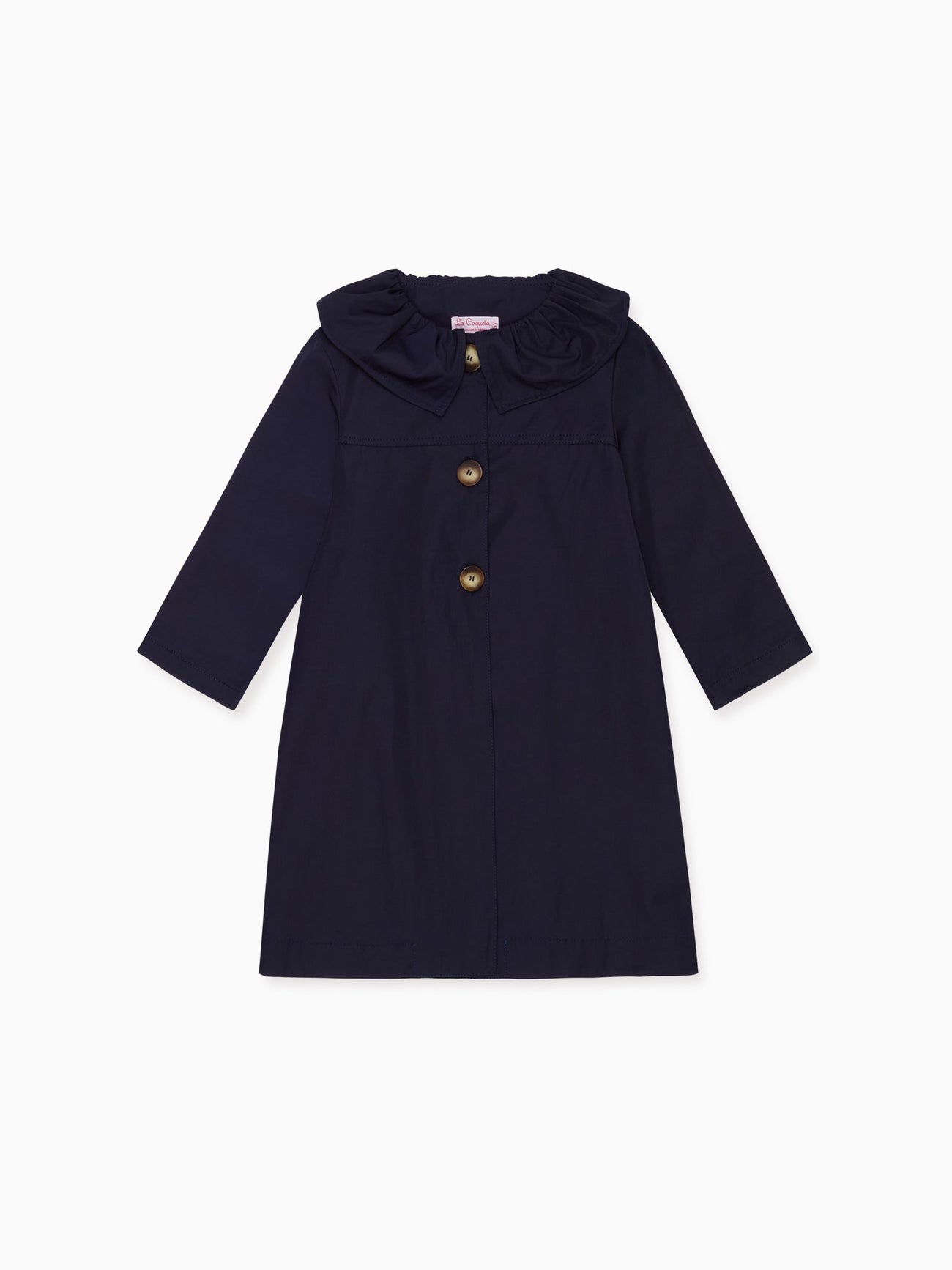 Navy Celestina Girl Water Repellent Coat