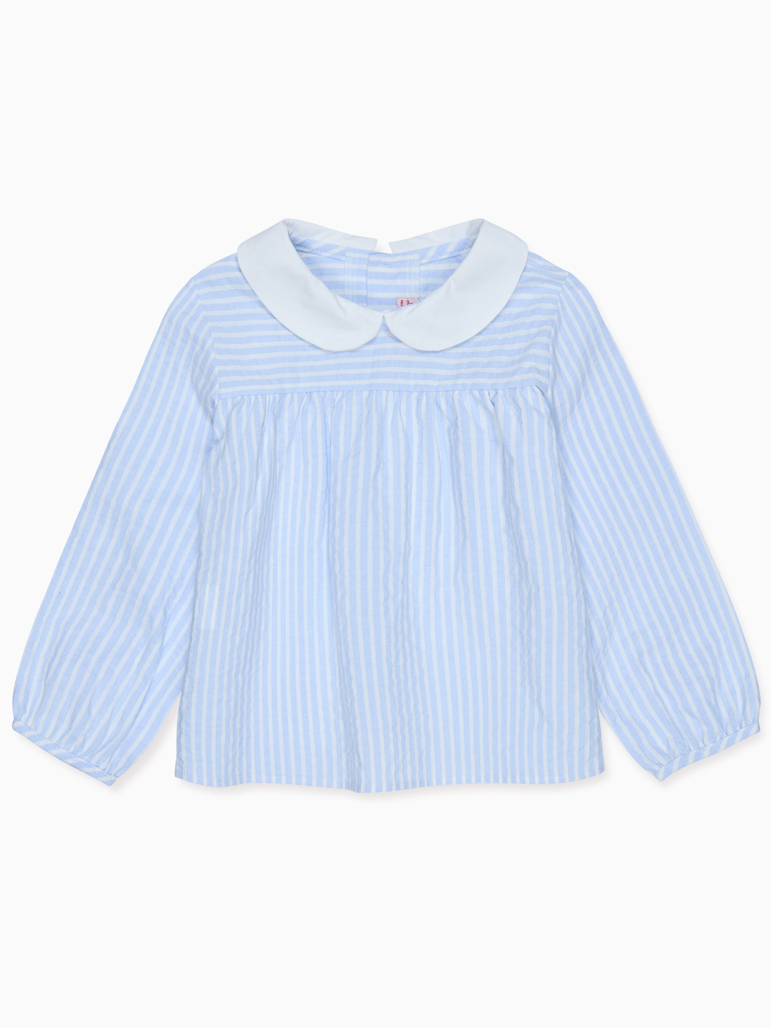 Blue Stripe Chiara Long Sleeve Baby Shirt