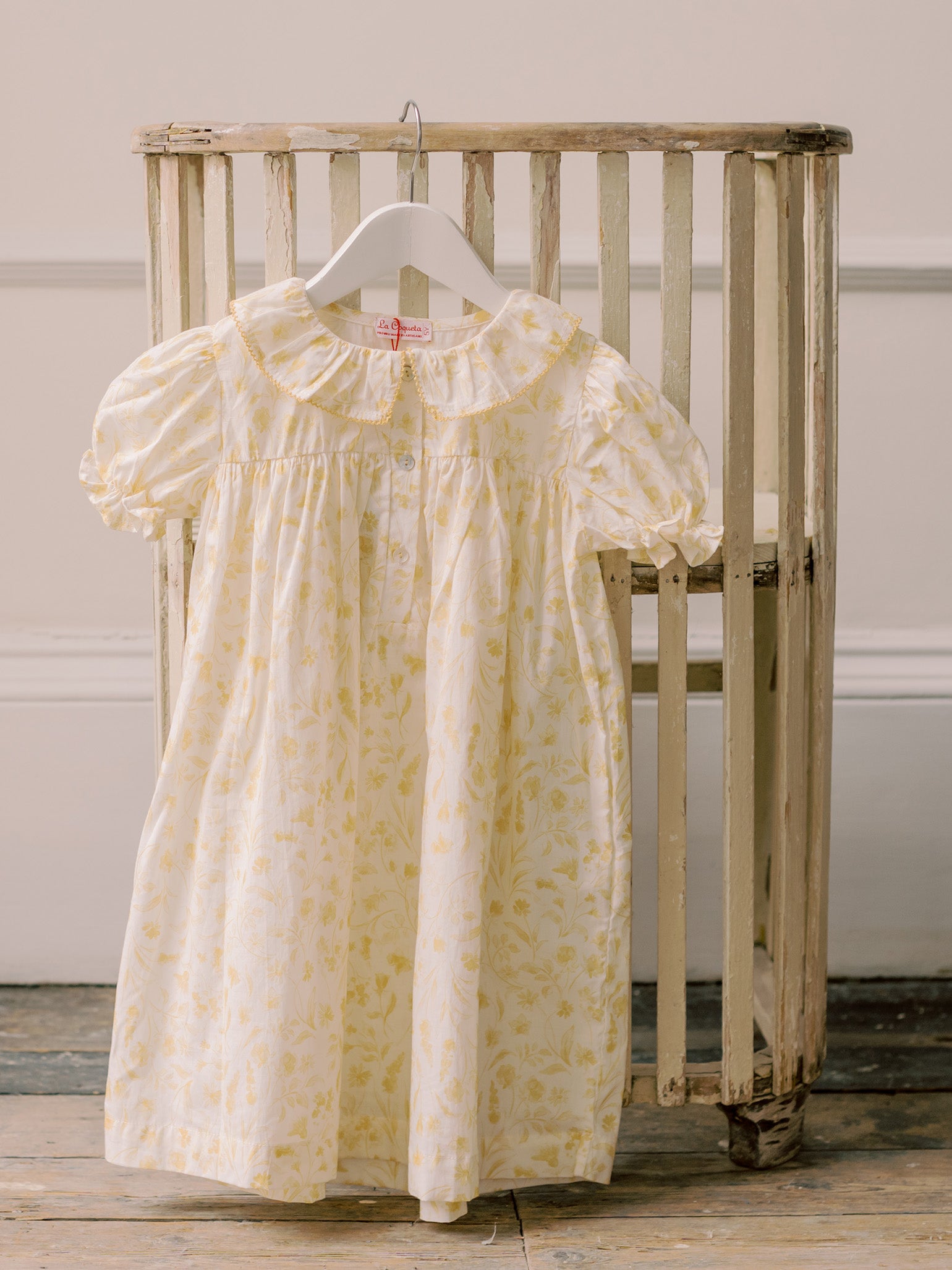 Yellow Floral Cilla Girl Nightgown