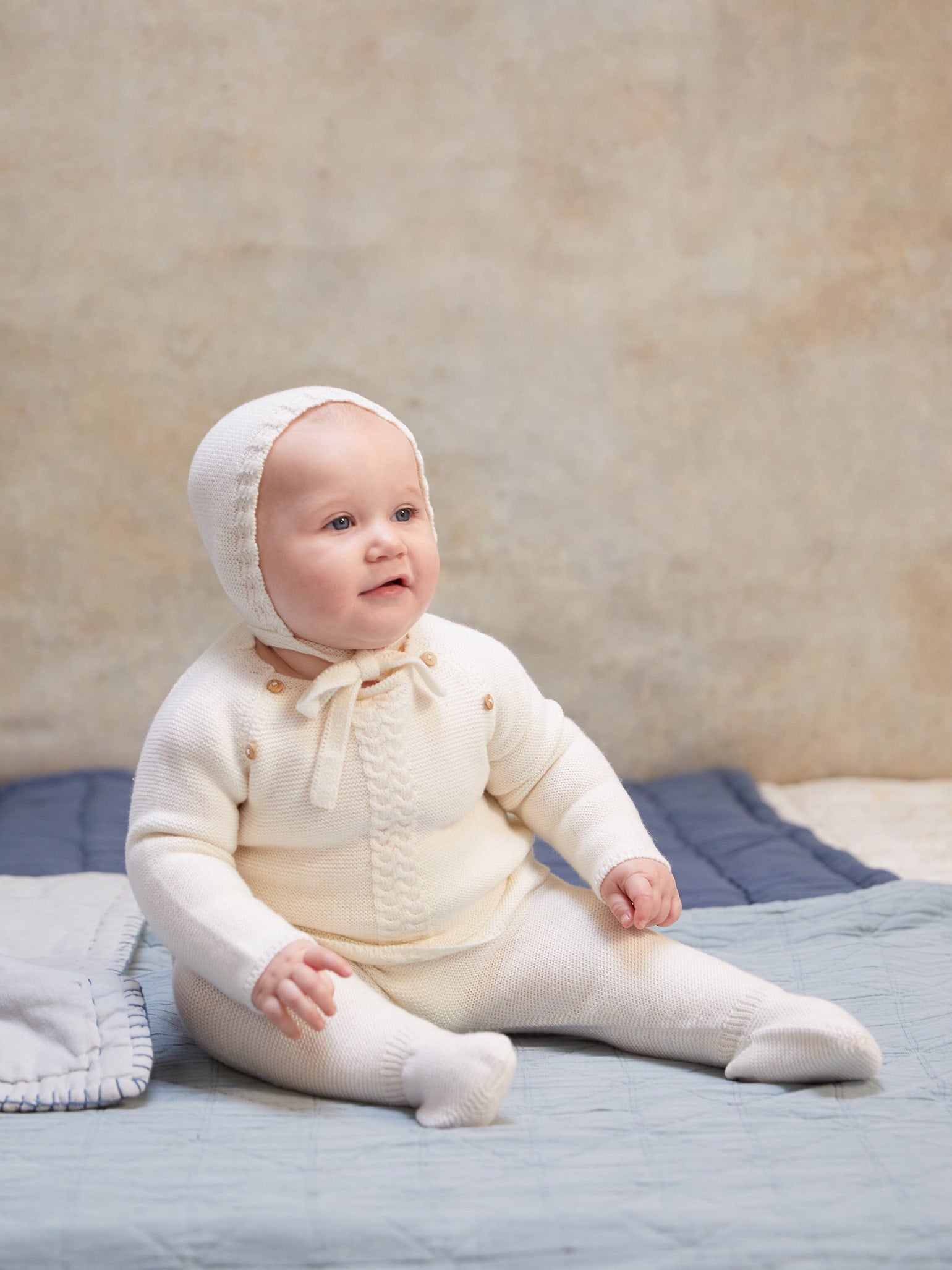 Ivory Ciro Merino Baby Set