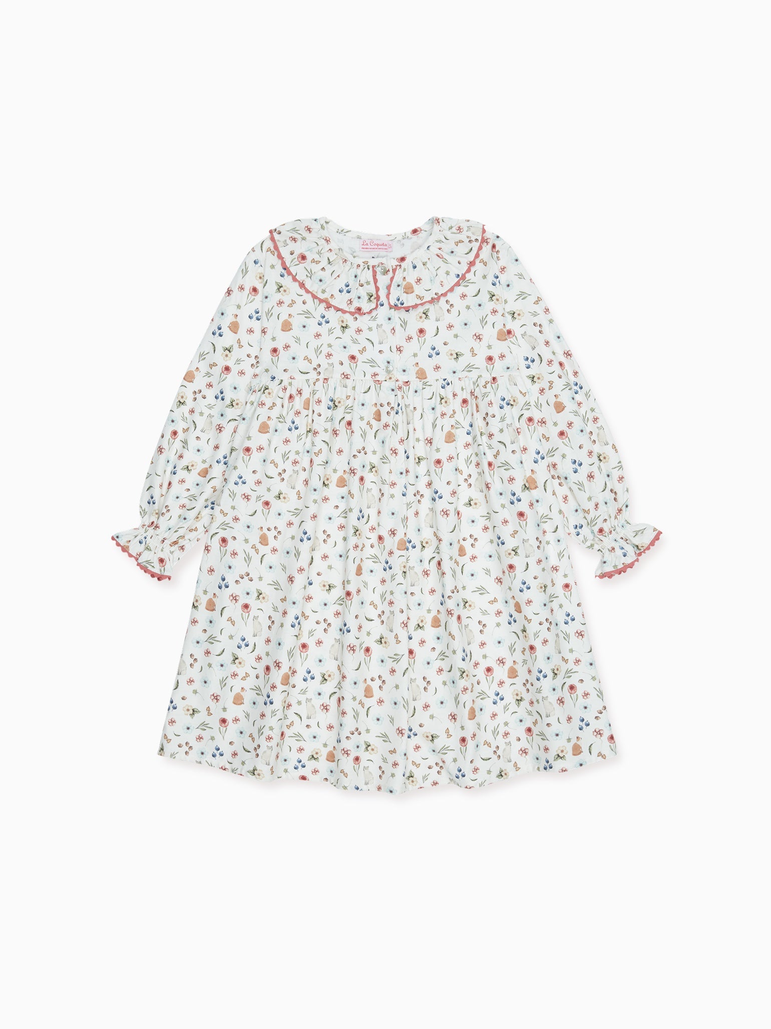 Ivory Floral Clia Girl Nightgown