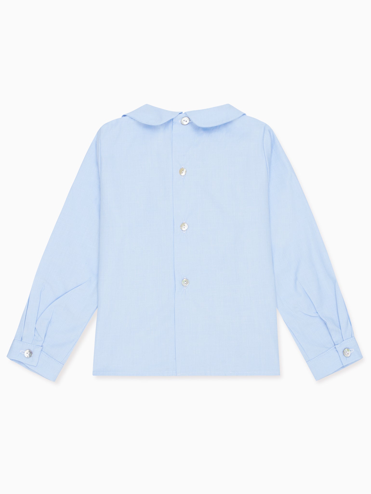 Light Blue Clio Long Sleeve Baby Shirt