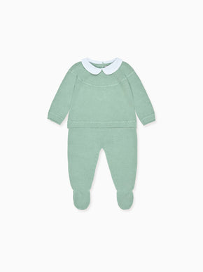 Sage Dali Cotton Baby Knitted Set