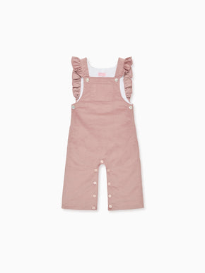 Pink Delphina Baby Girl Dungarees