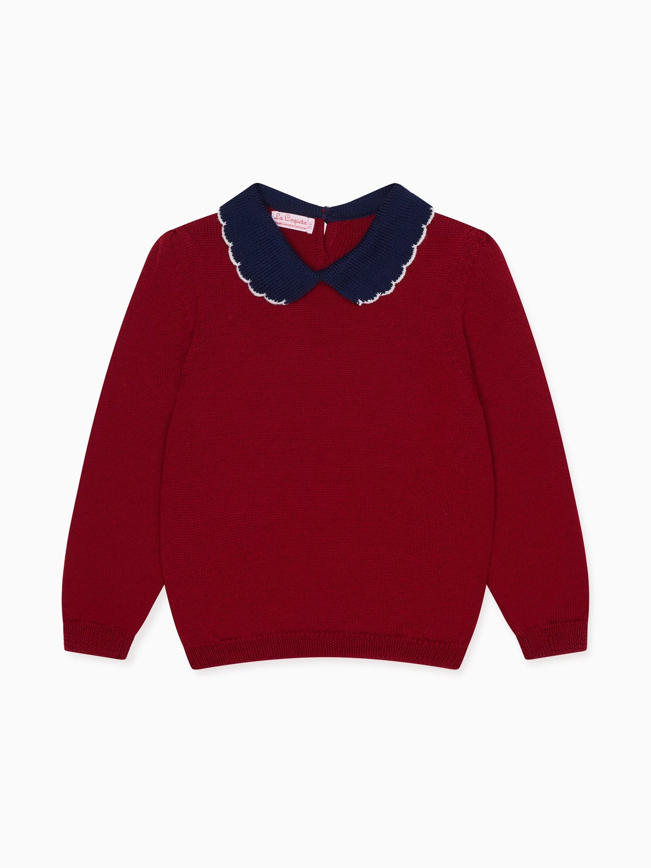 Burgundy Diana Merino Girl Jumper