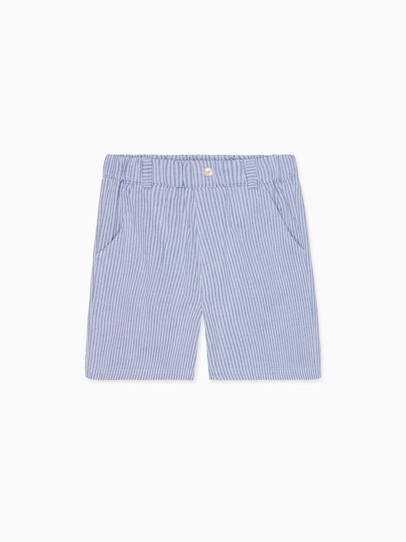 Dark Blue Stripe Donaldo Baby Shorts