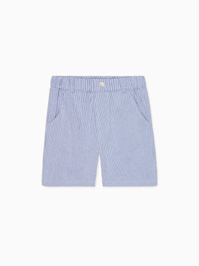 Dark Blue Stripe Donaldo Baby Shorts