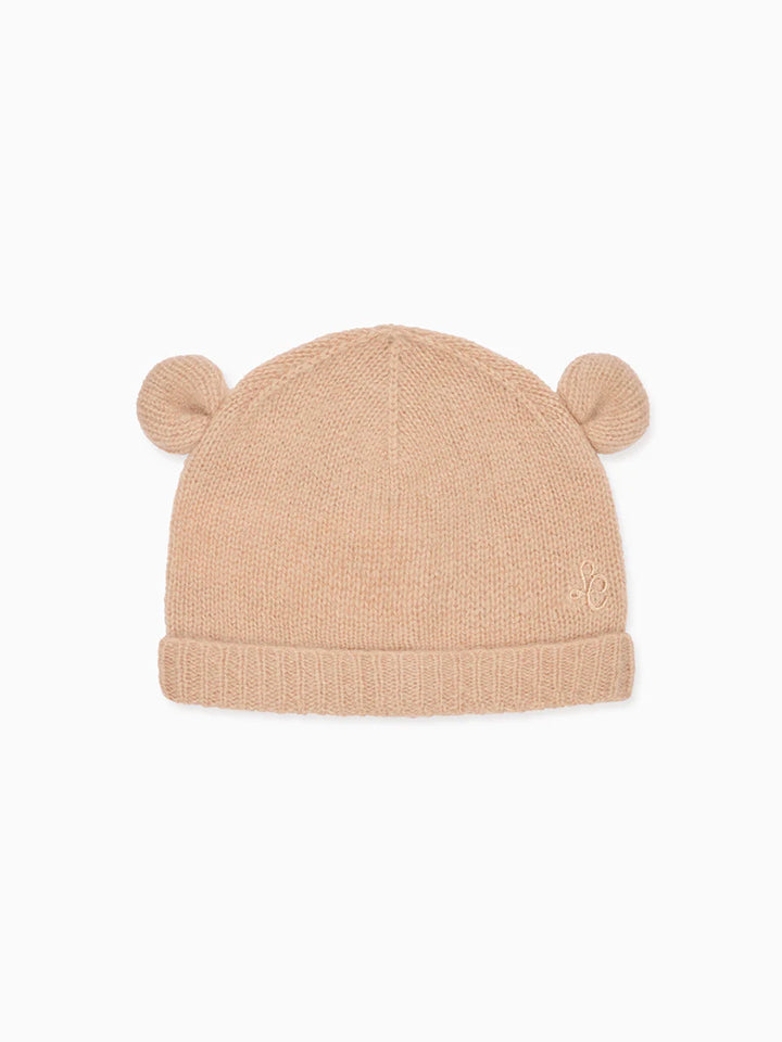 Camel Melange Gloria Cashmere Baby Hat