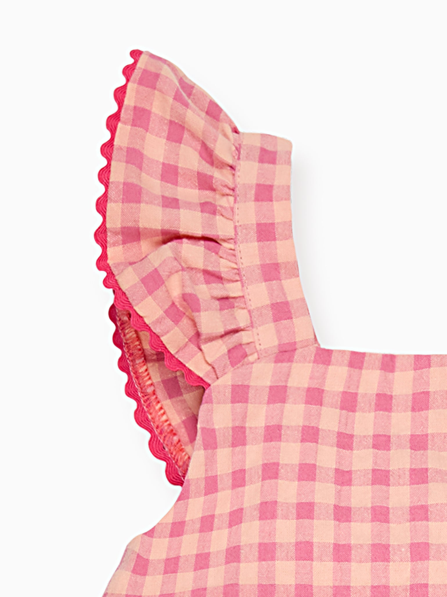 Pink Gingham Elicia Baby Girl Summer Set